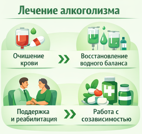 лечение алкоголизма на Красной Поляне этапы